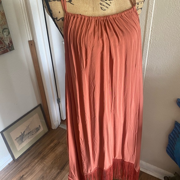 Swim by Cacique Coral Beach Cover Up with stylish fringe size 22/24- - Picture 3 of 10